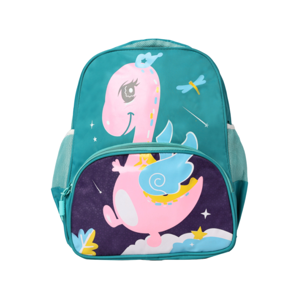 Bayberry Duck Cartoon Printed Bag For Kids (Green)