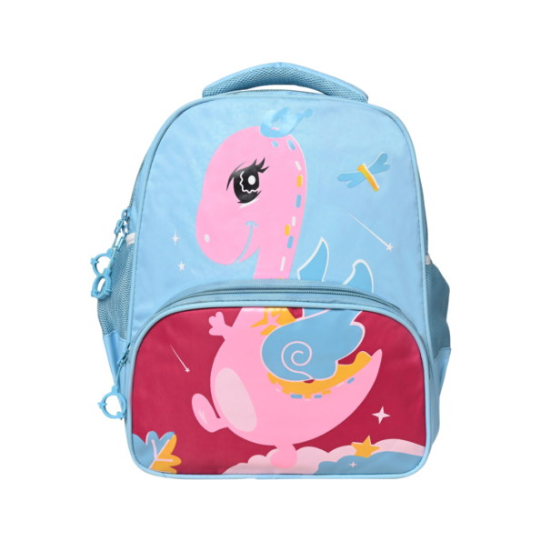 Bayberry Duck Cartoon Printed Bag For Kids (Sky Blue).