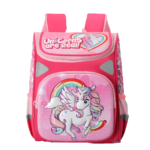 Bayberry Unicorn Cartoon Printed Backpack (Pink)